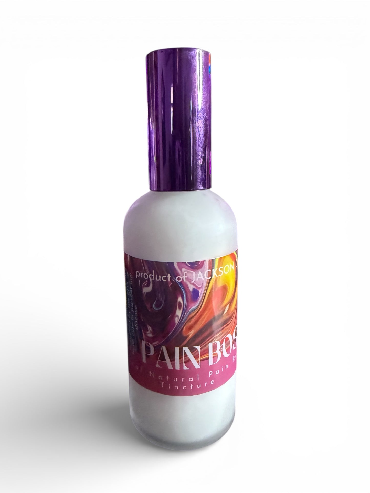 PAIN BOSS Pain Relief Lotion 4 oz GLASS BOTTLE